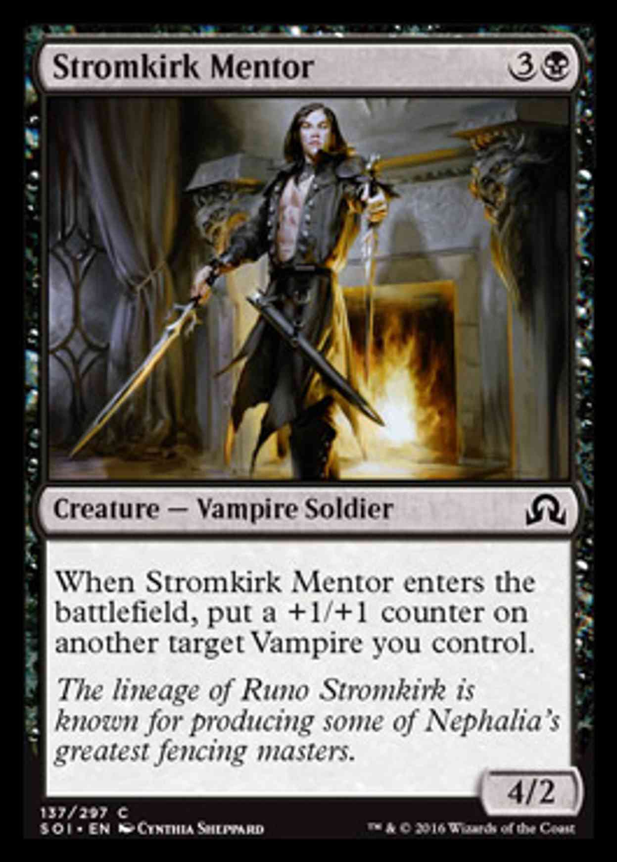 Stromkirk Mentor magic card front