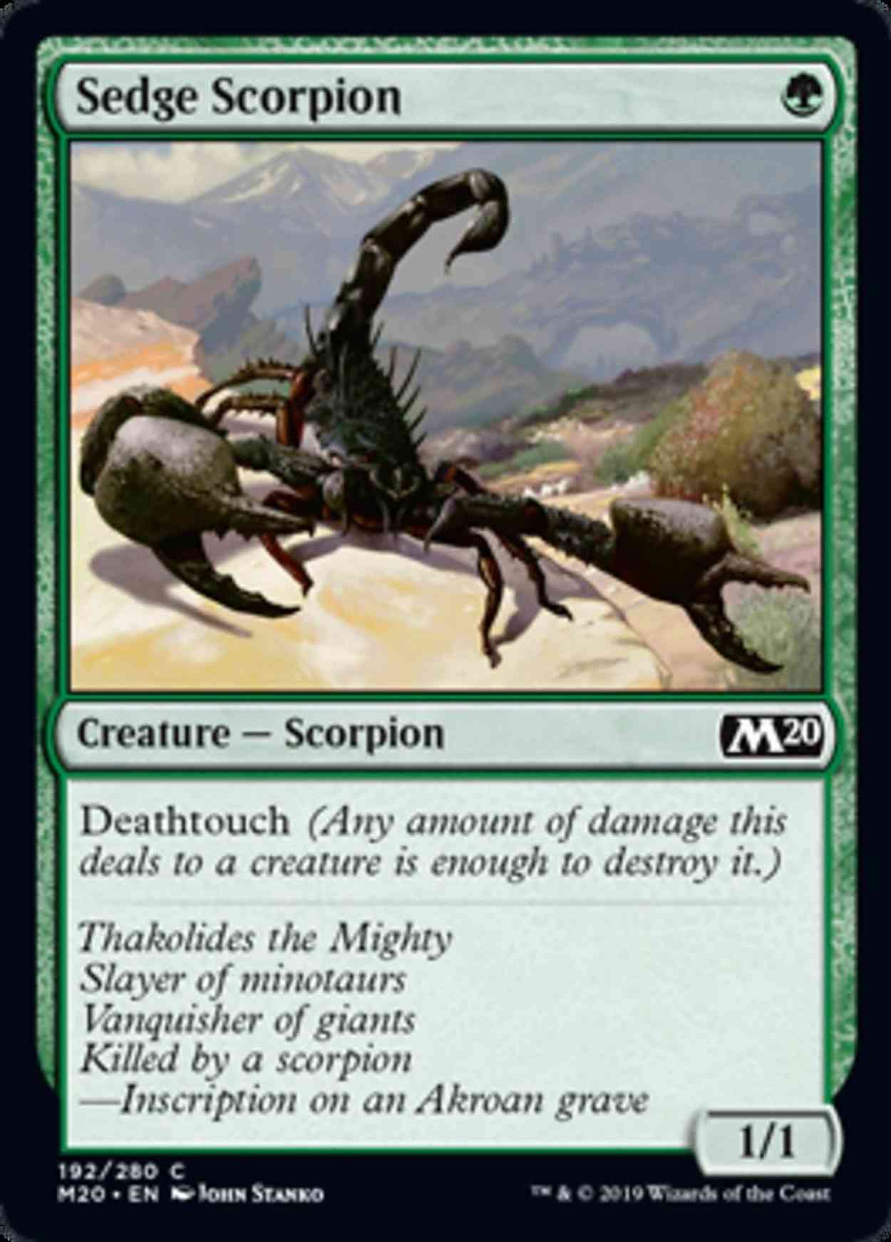 Sedge Scorpion magic card front
