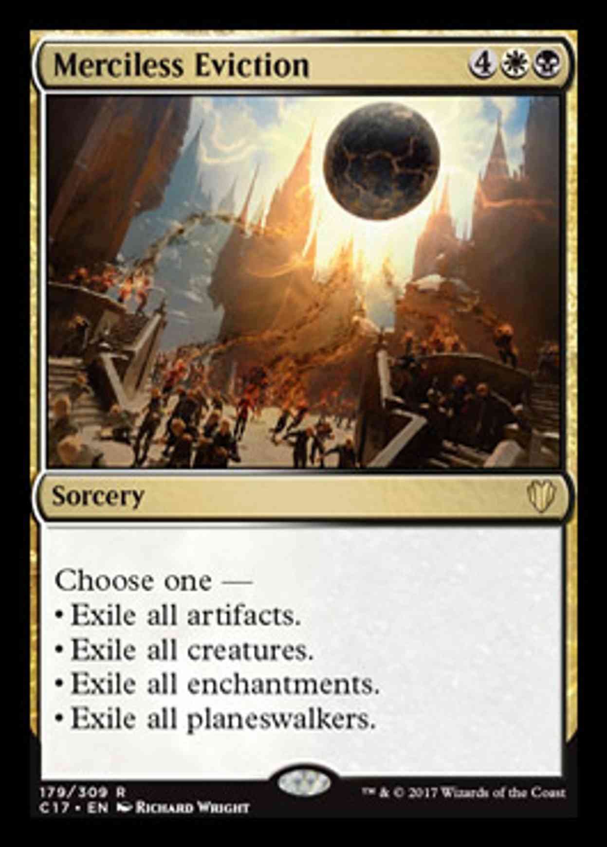 Merciless Eviction magic card front