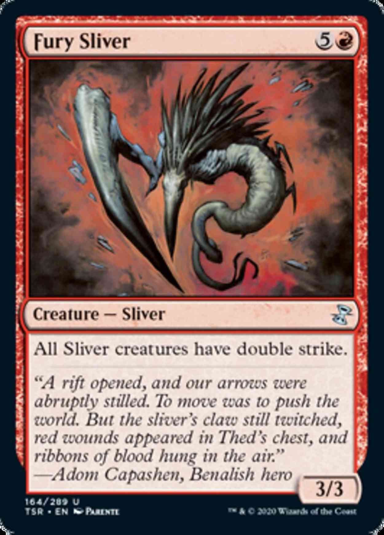 Fury Sliver magic card front