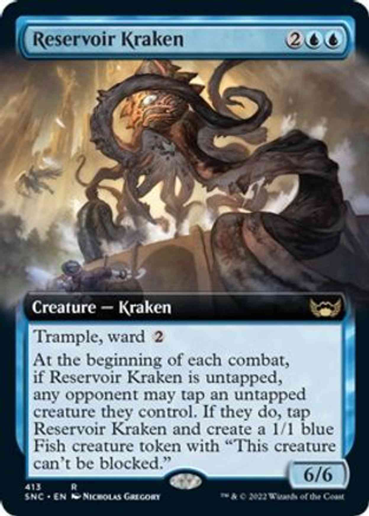 Reservoir Kraken (Extended Art) magic card front