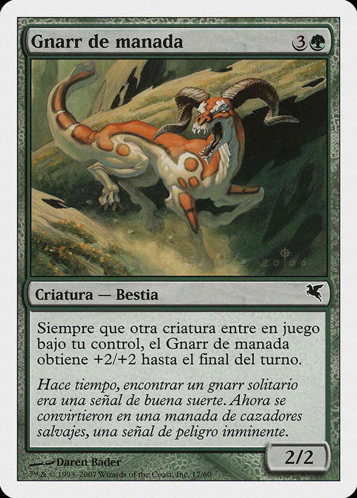 Herd Gnarr (Retro Frame) magic card front