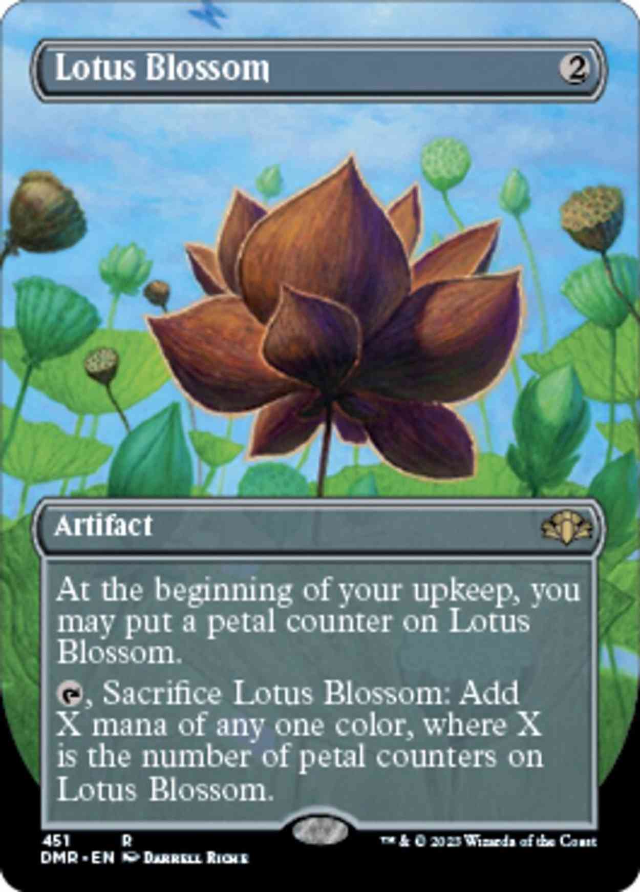 Lotus Blossom (Borderless) magic card front