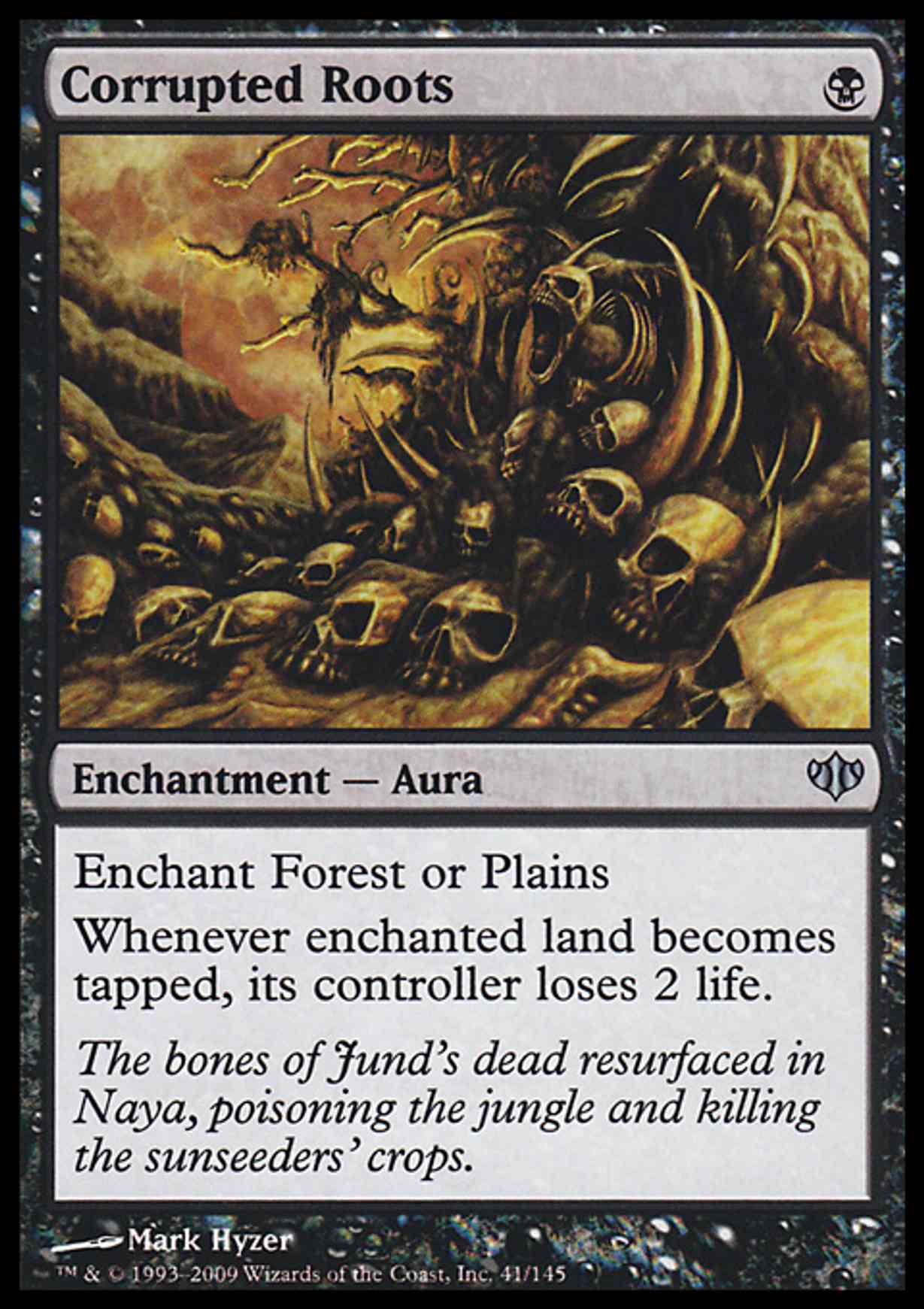 Corrupted Roots magic card front