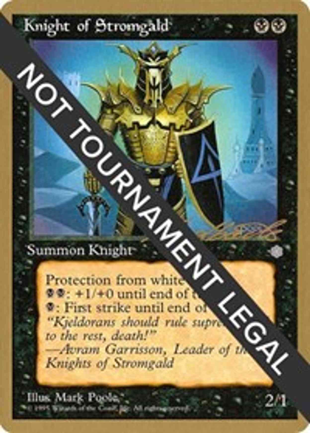 Knight of Stromgald - 1996 Leon Lindback (ICE) magic card front