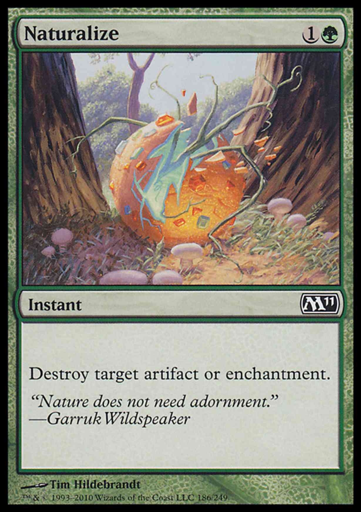 Naturalize magic card front