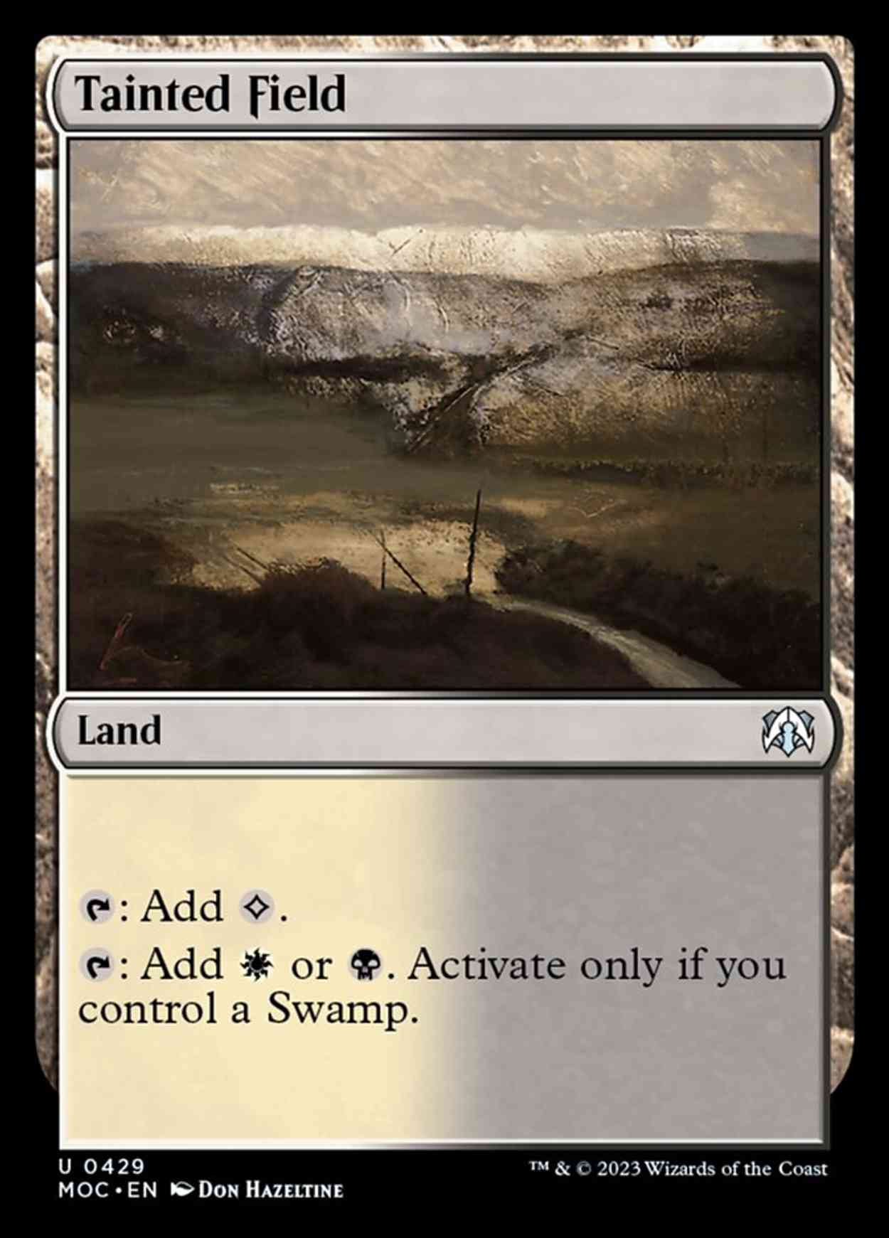 Tainted Field magic card front
