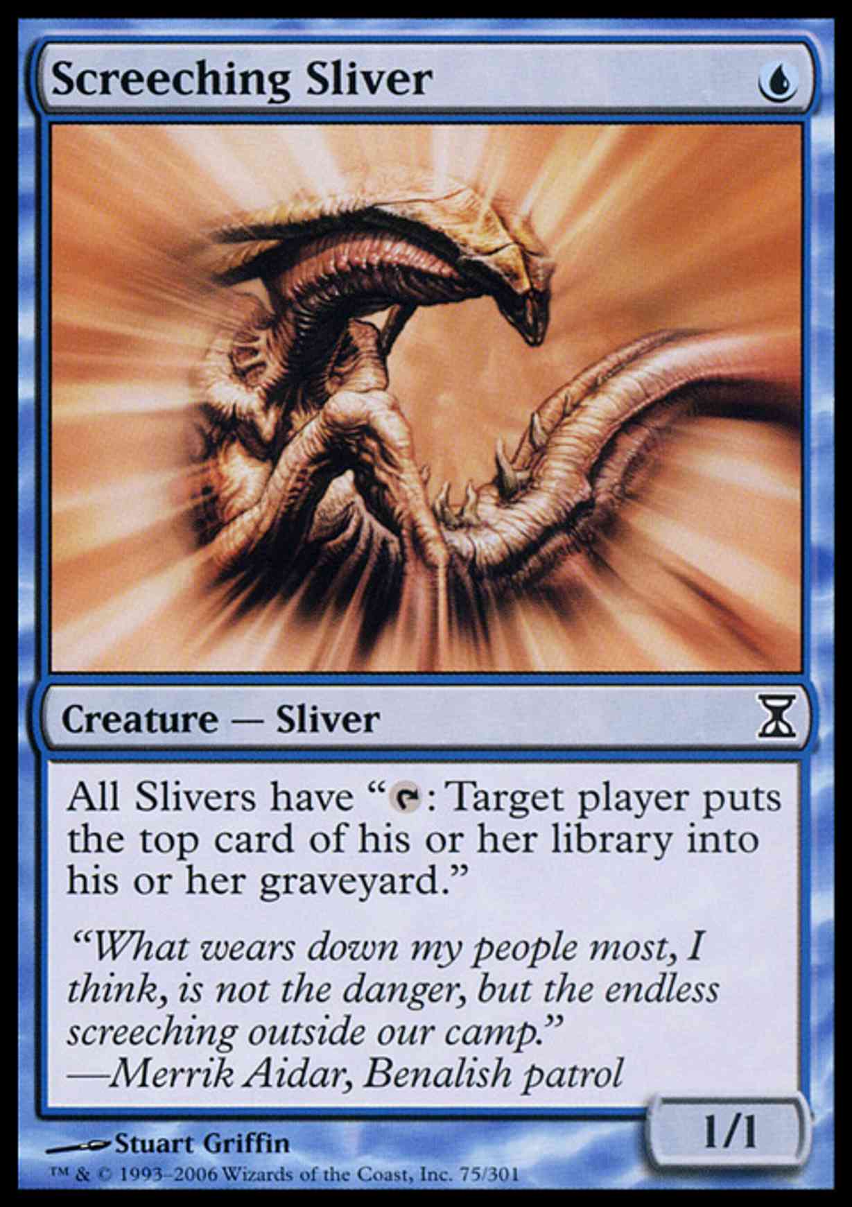 Screeching Sliver magic card front