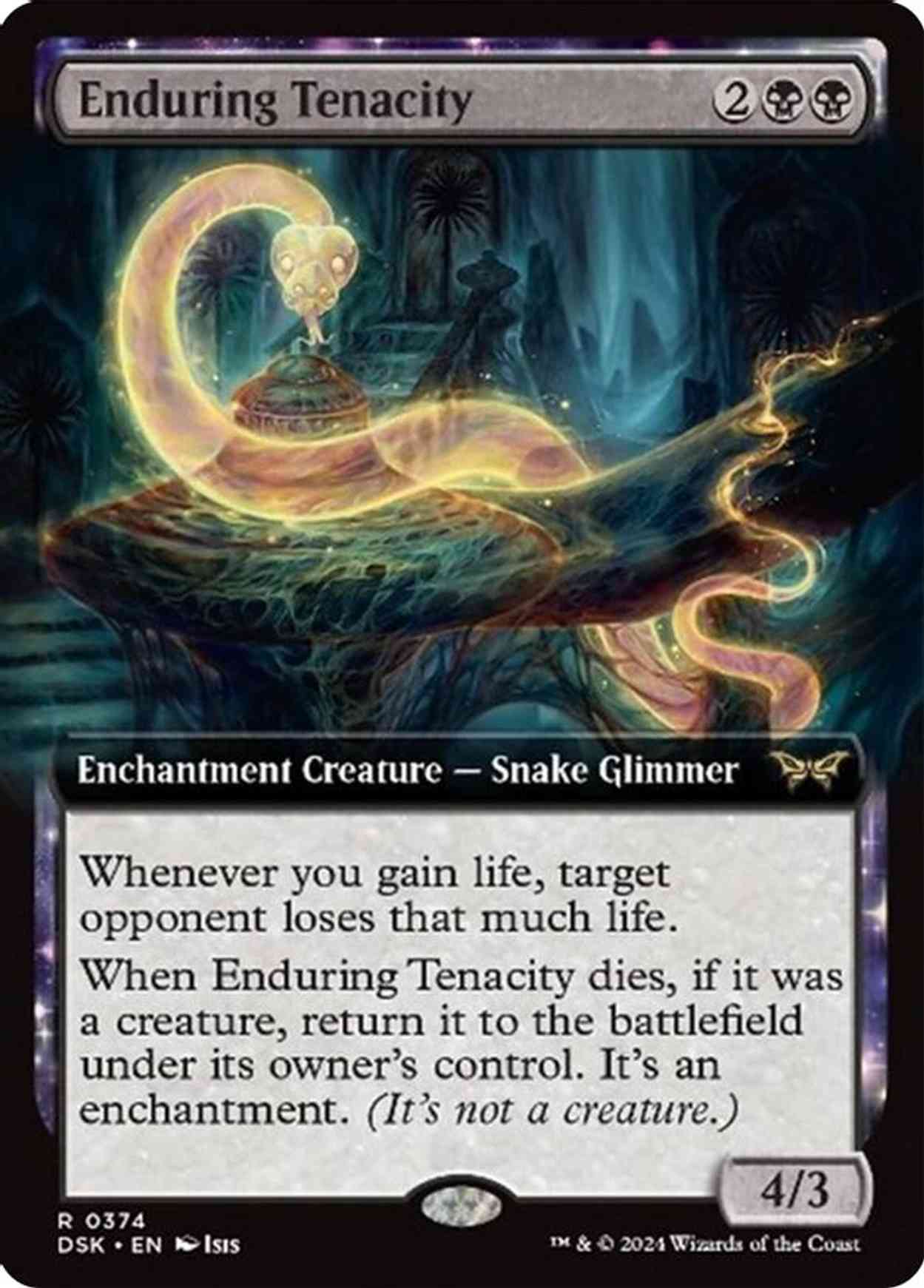 Enduring Tenacity (Extended Art) magic card front