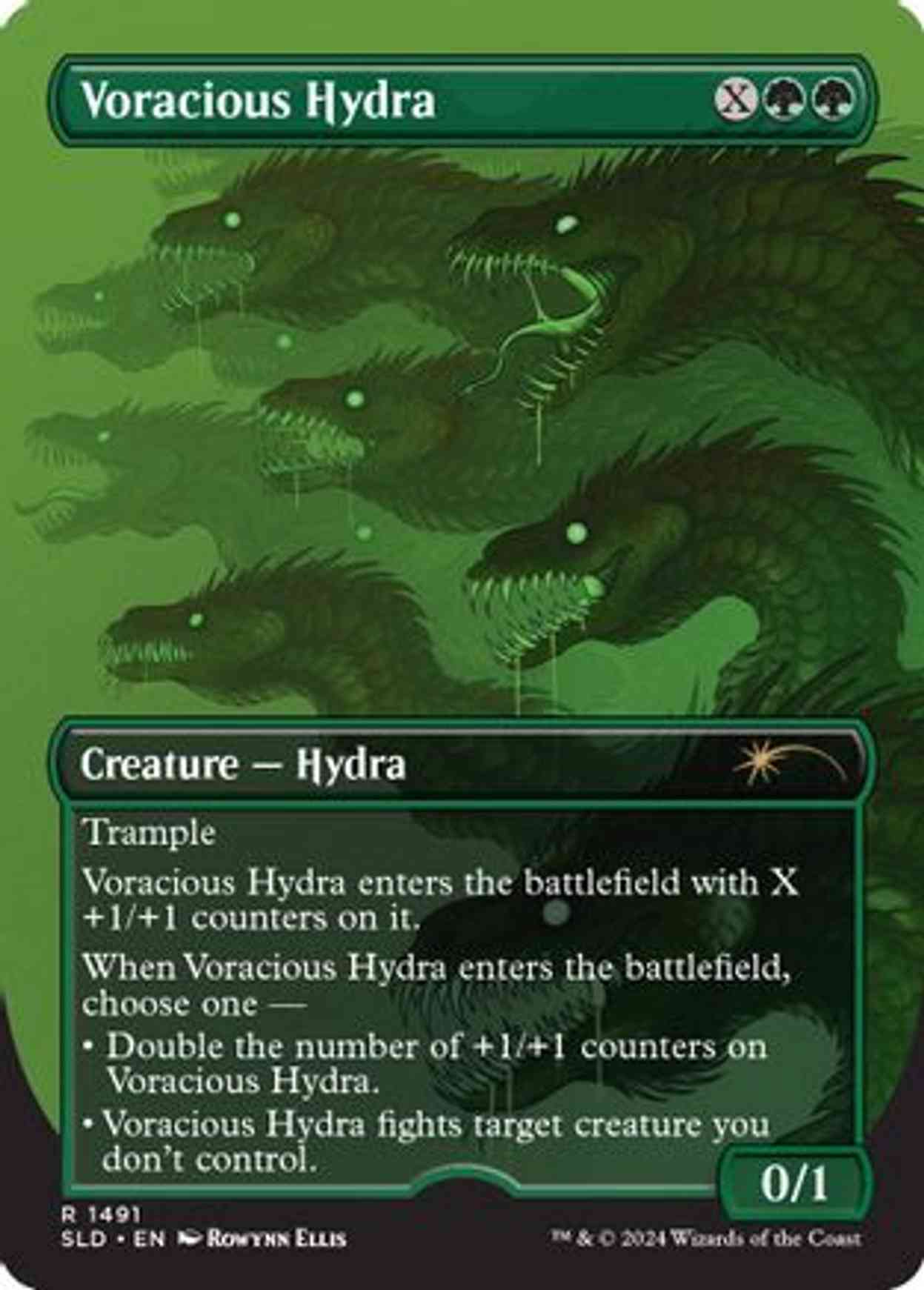 Voracious Hydra magic card front