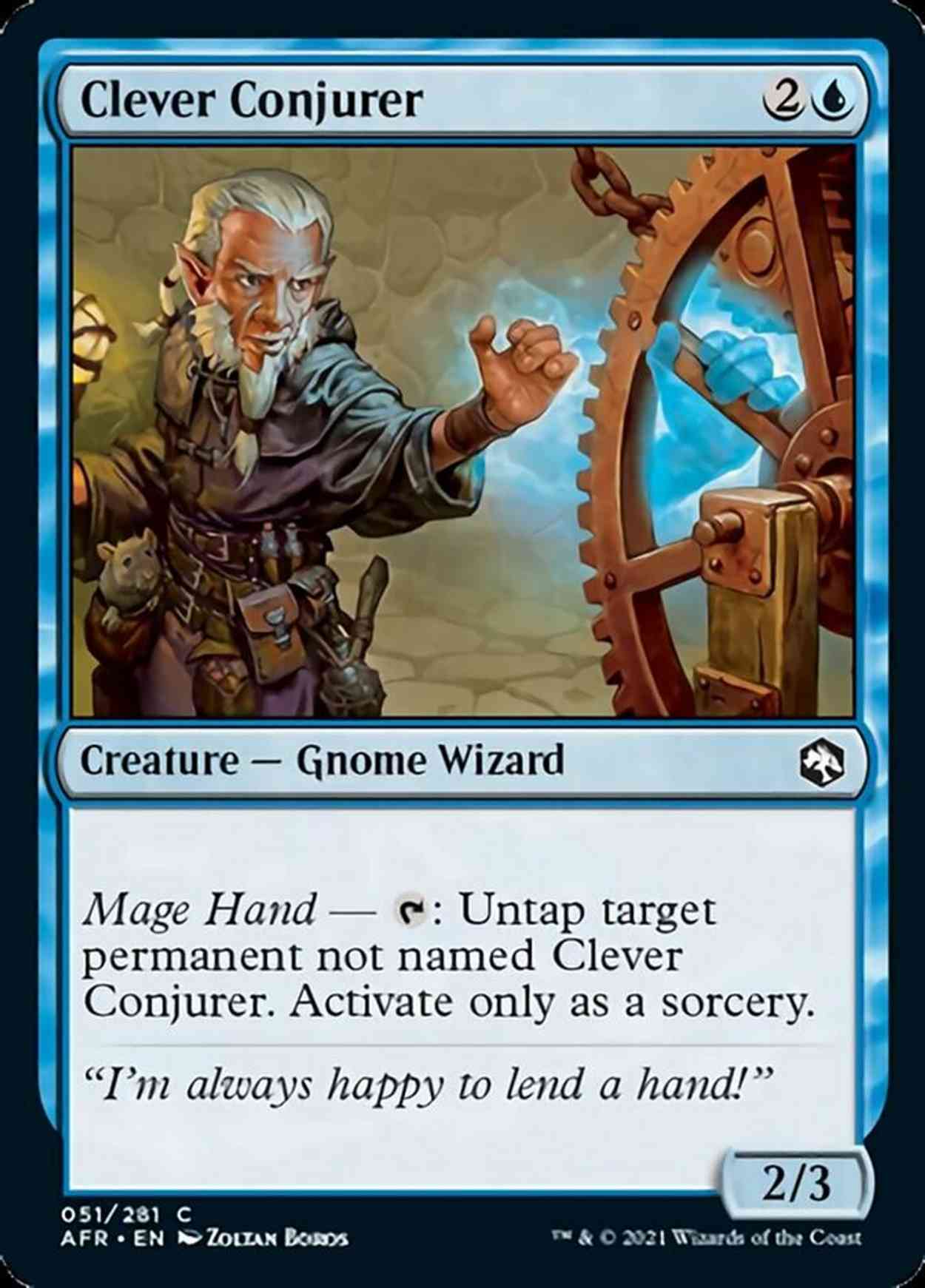 Clever Conjurer magic card front