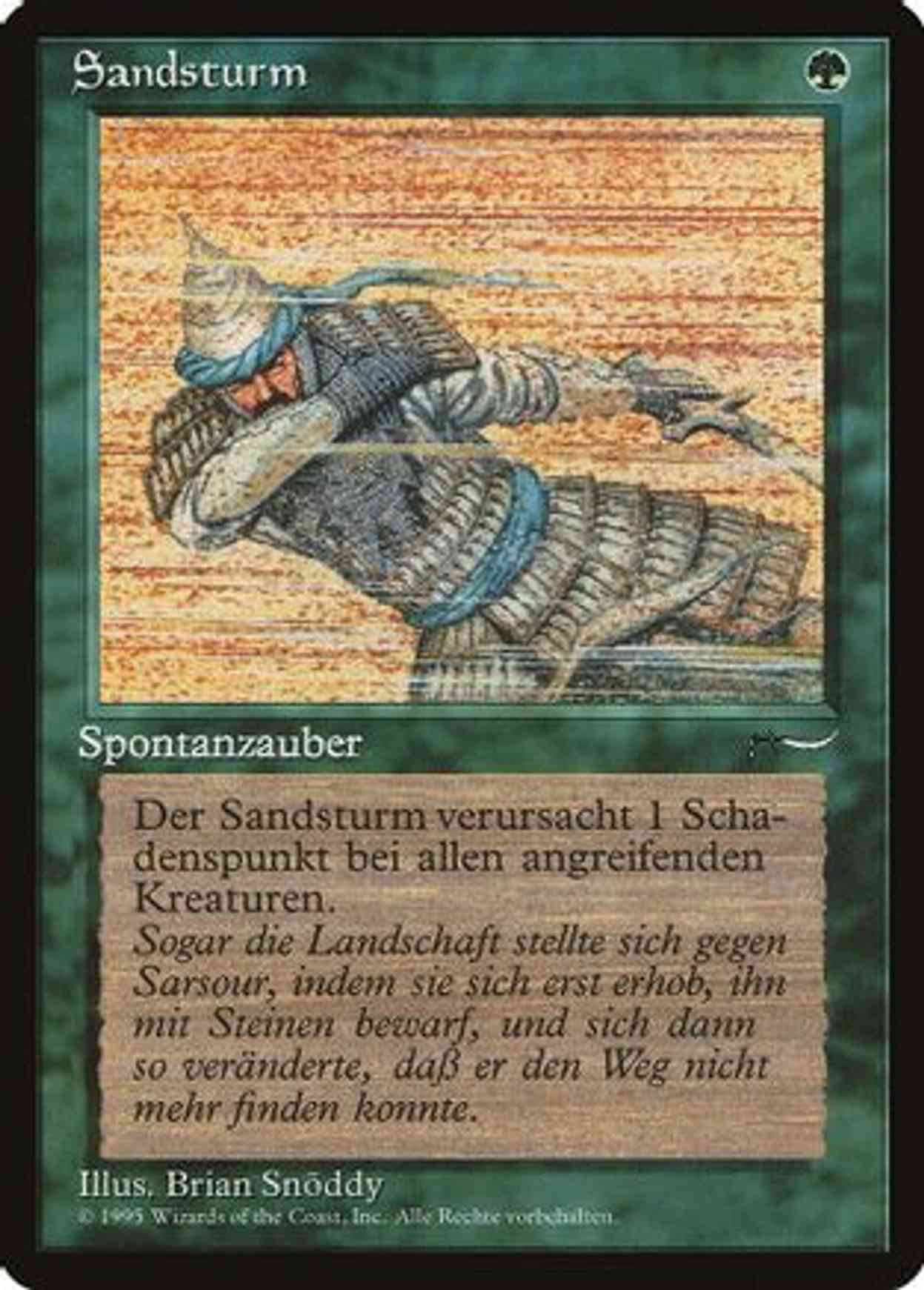 Sandstorm (German) - "Sandsturm" magic card front