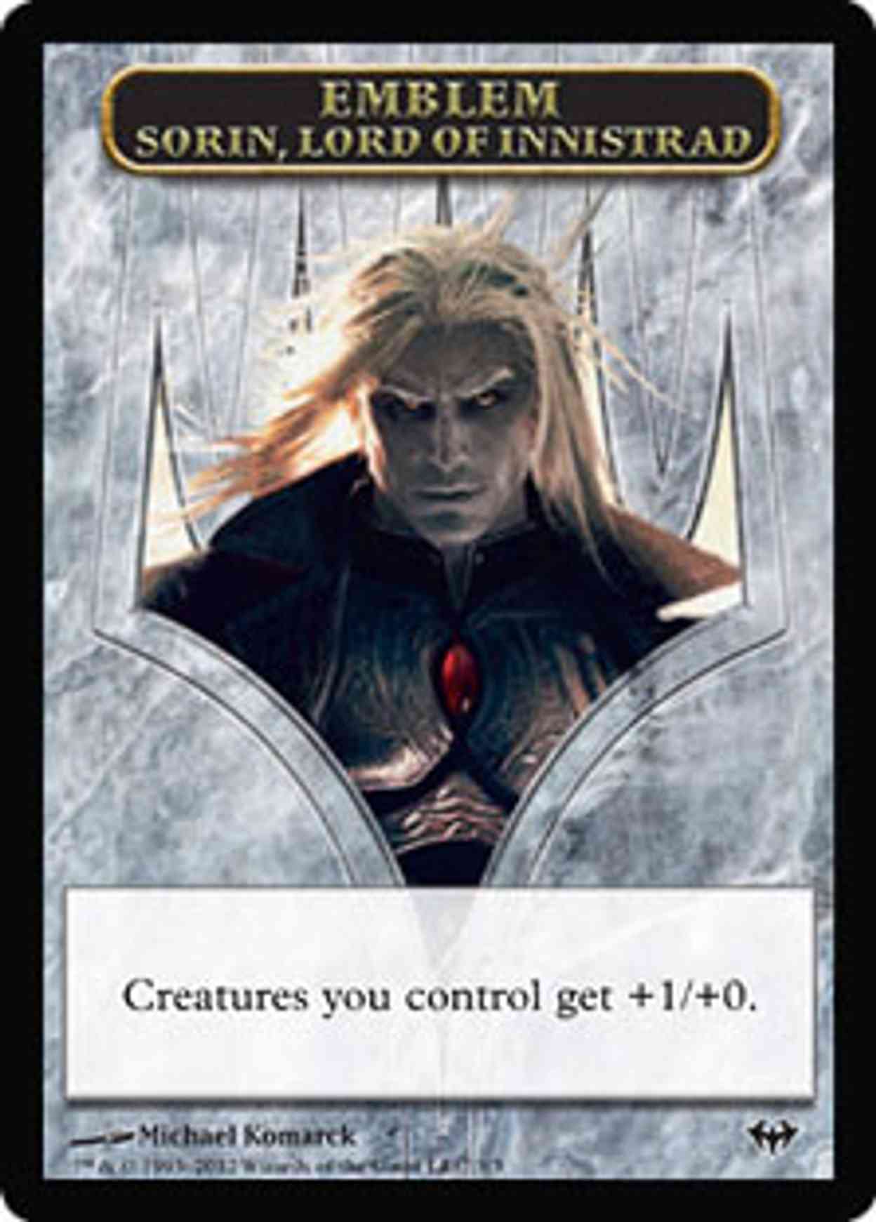 Emblem - Sorin, Lord of Innistrad magic card front