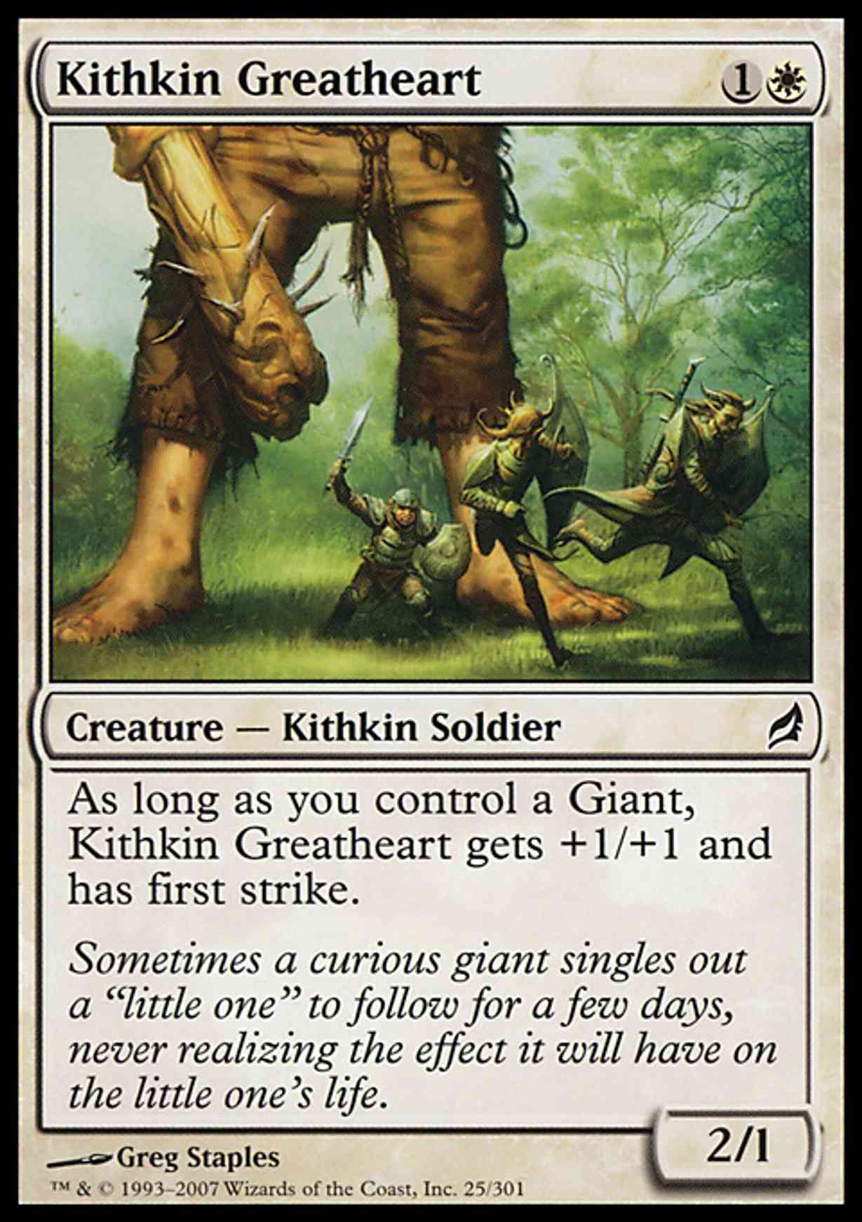 Kithkin Greatheart magic card front