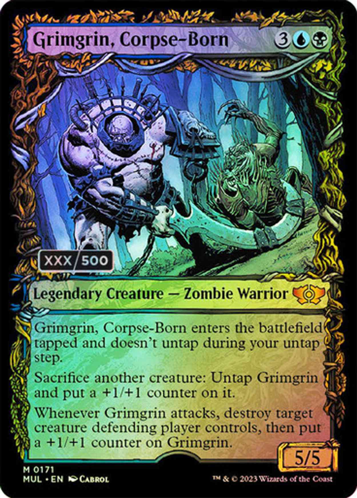 Grimgrin, Corpse-Born (Serialized) magic card front