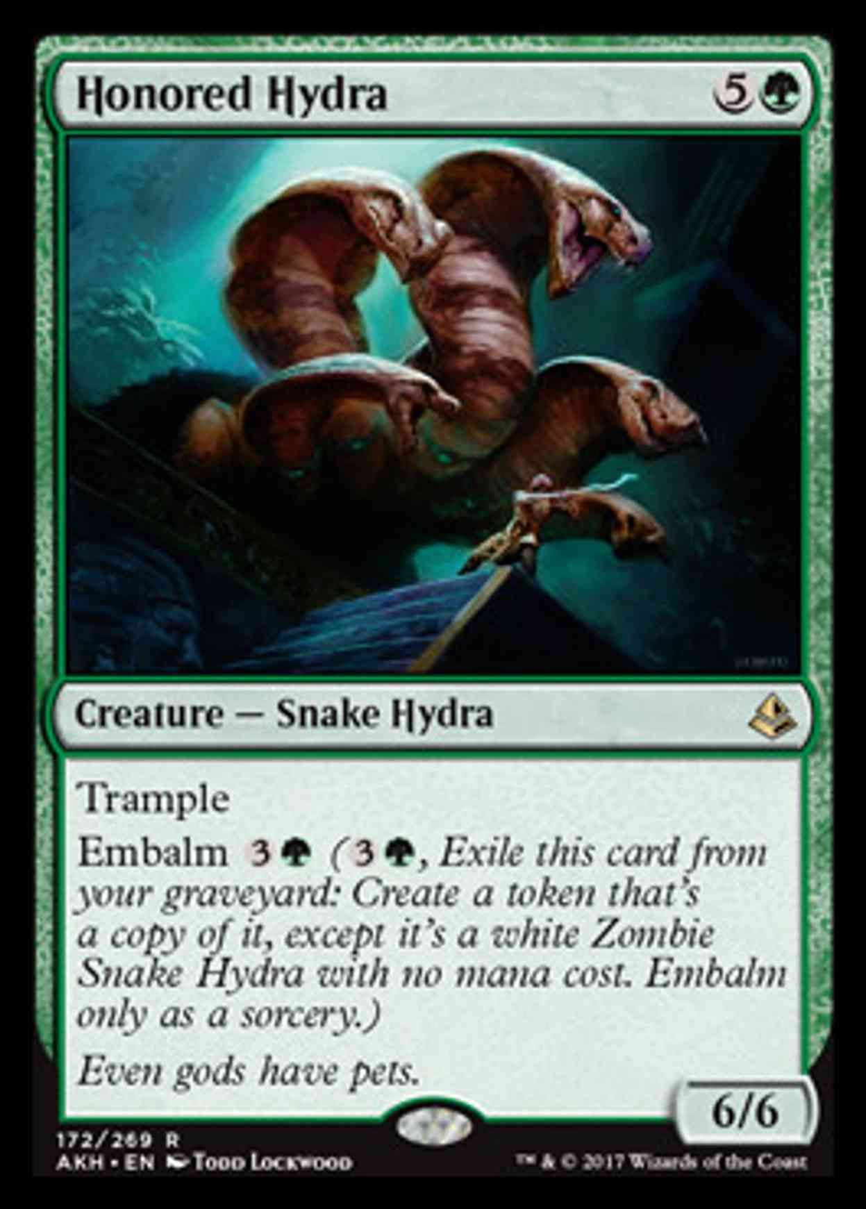 Honored Hydra magic card front