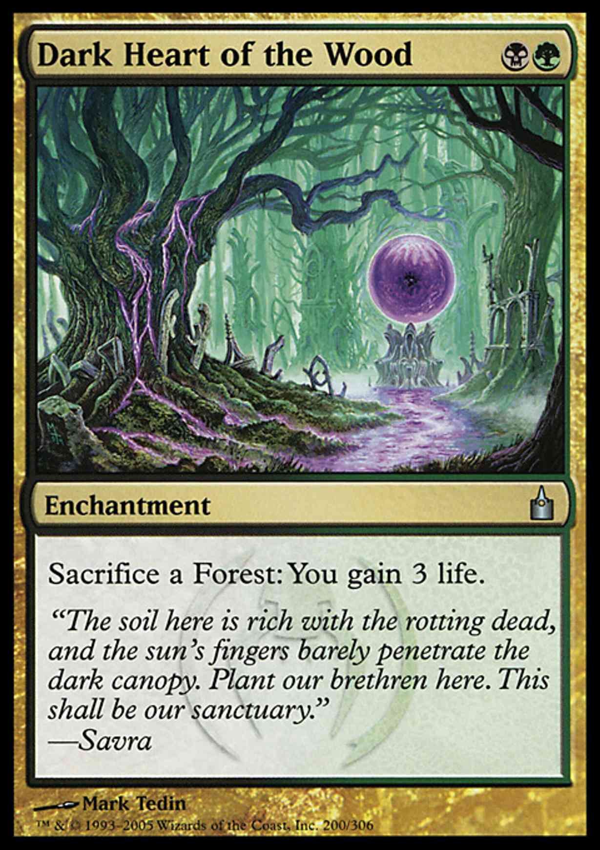 Dark Heart of the Wood magic card front