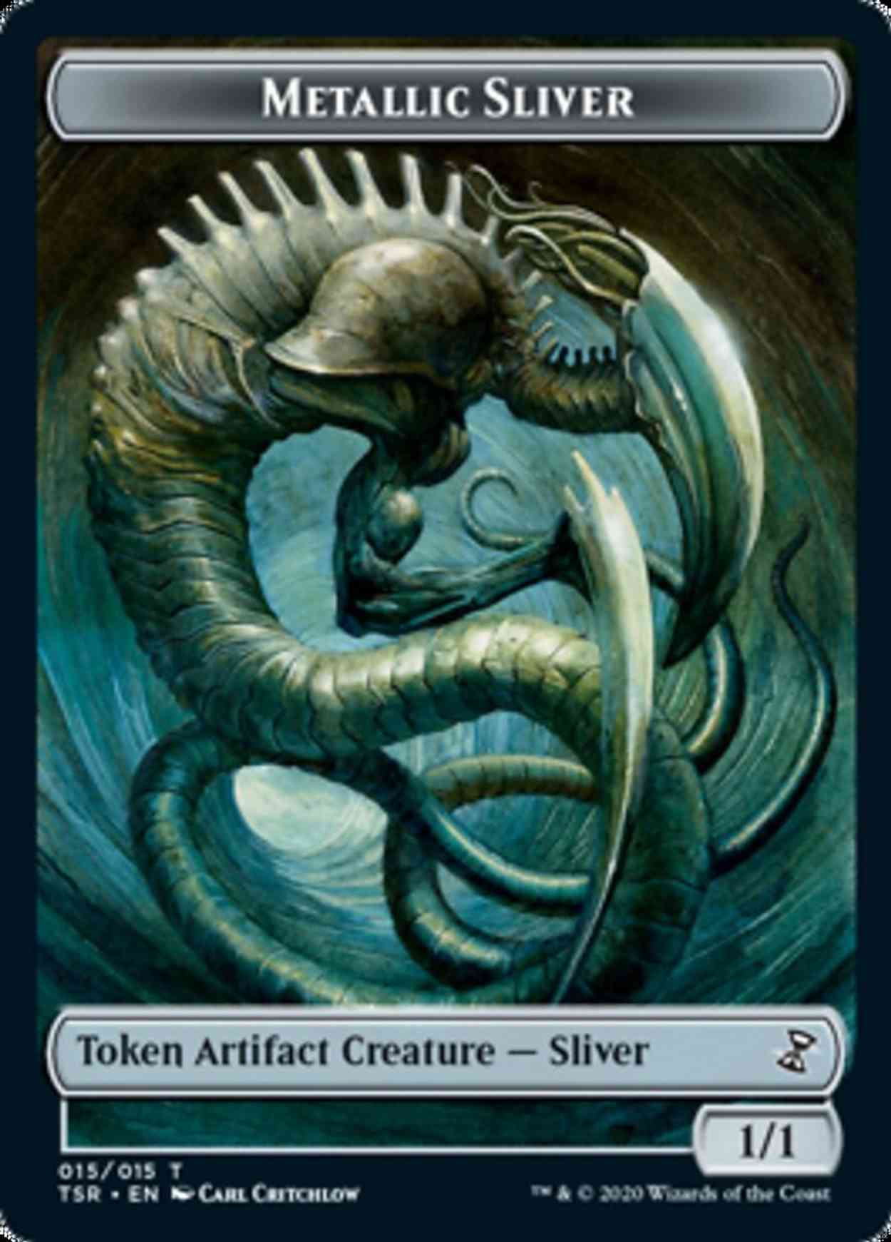 Metallic Sliver Token magic card front