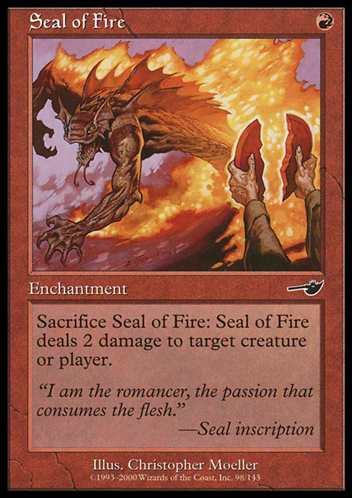 Seal of Fire magic card front