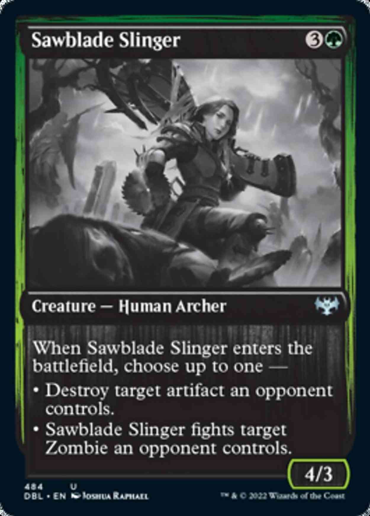 Sawblade Slinger magic card front