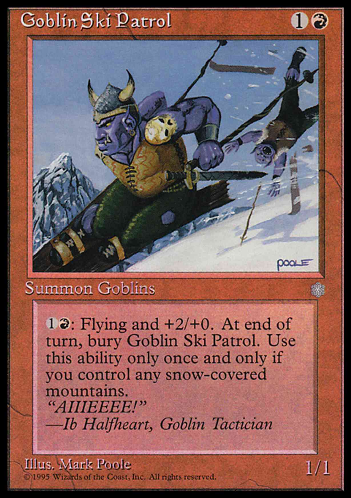 Goblin Ski Patrol magic card front
