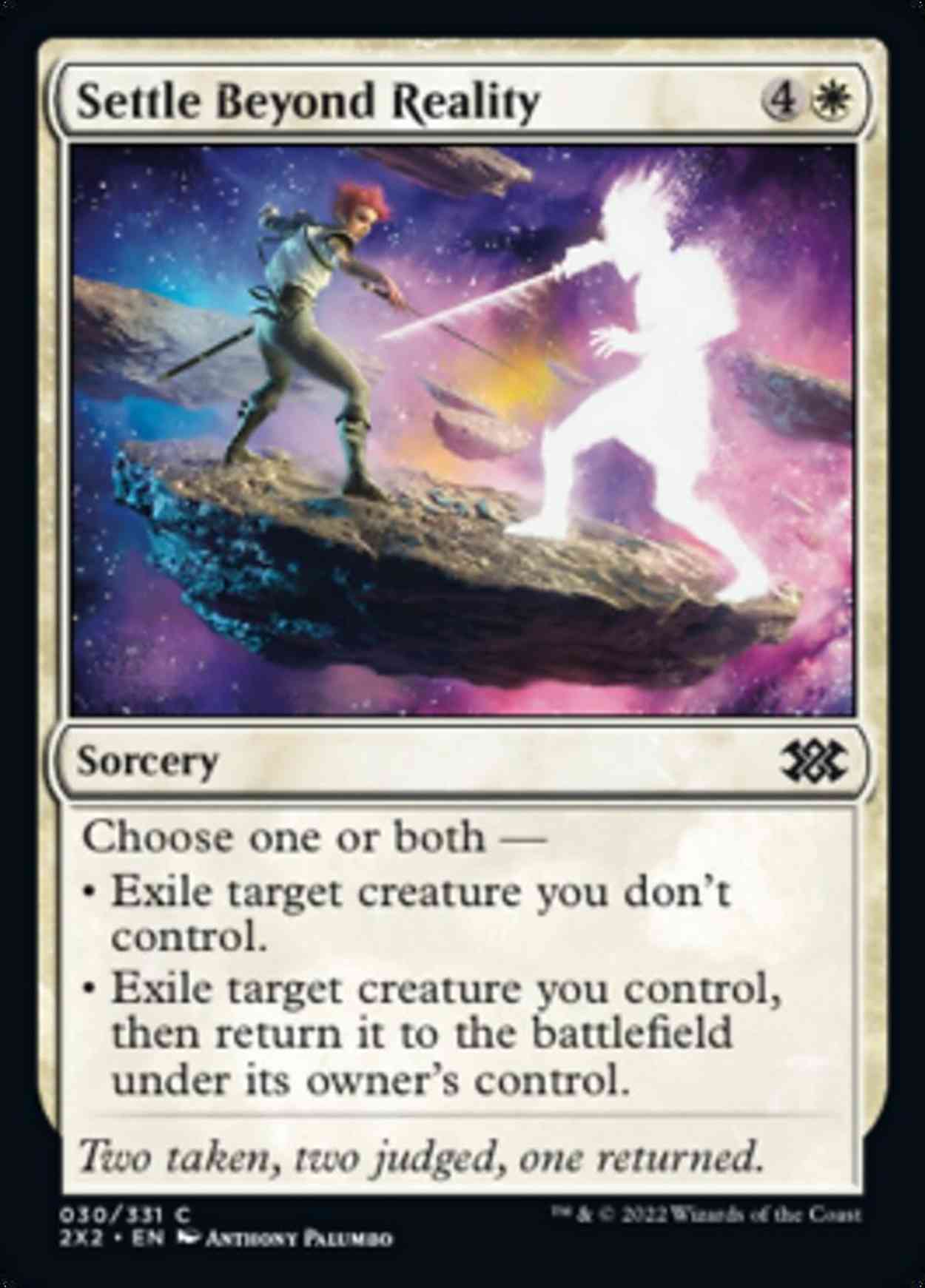 Settle Beyond Reality magic card front