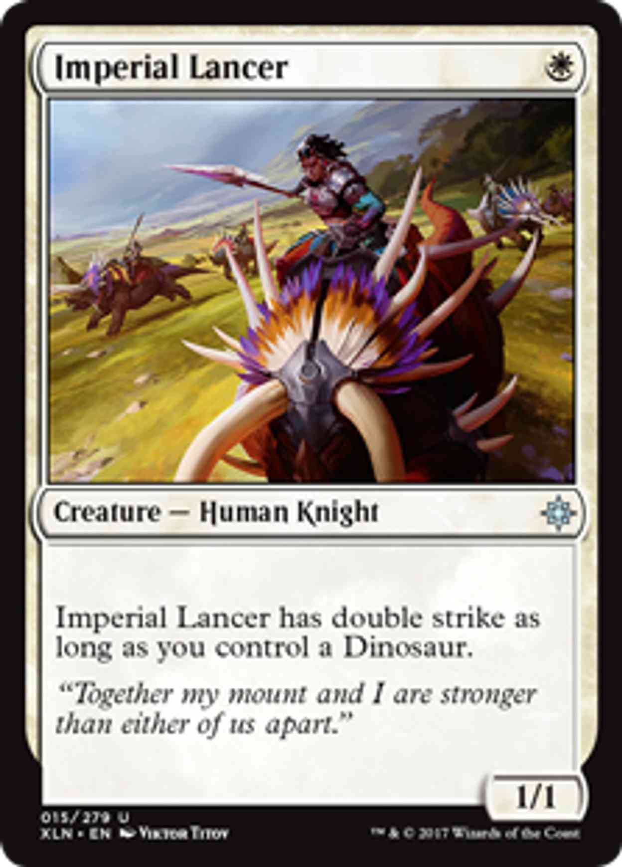 Imperial Lancer magic card front