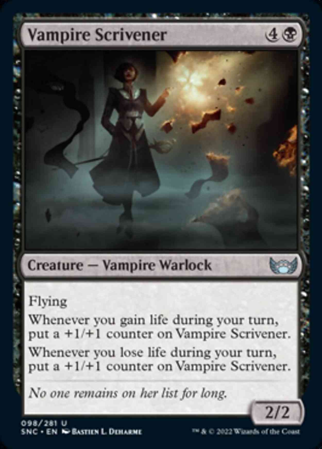 Vampire Scrivener magic card front