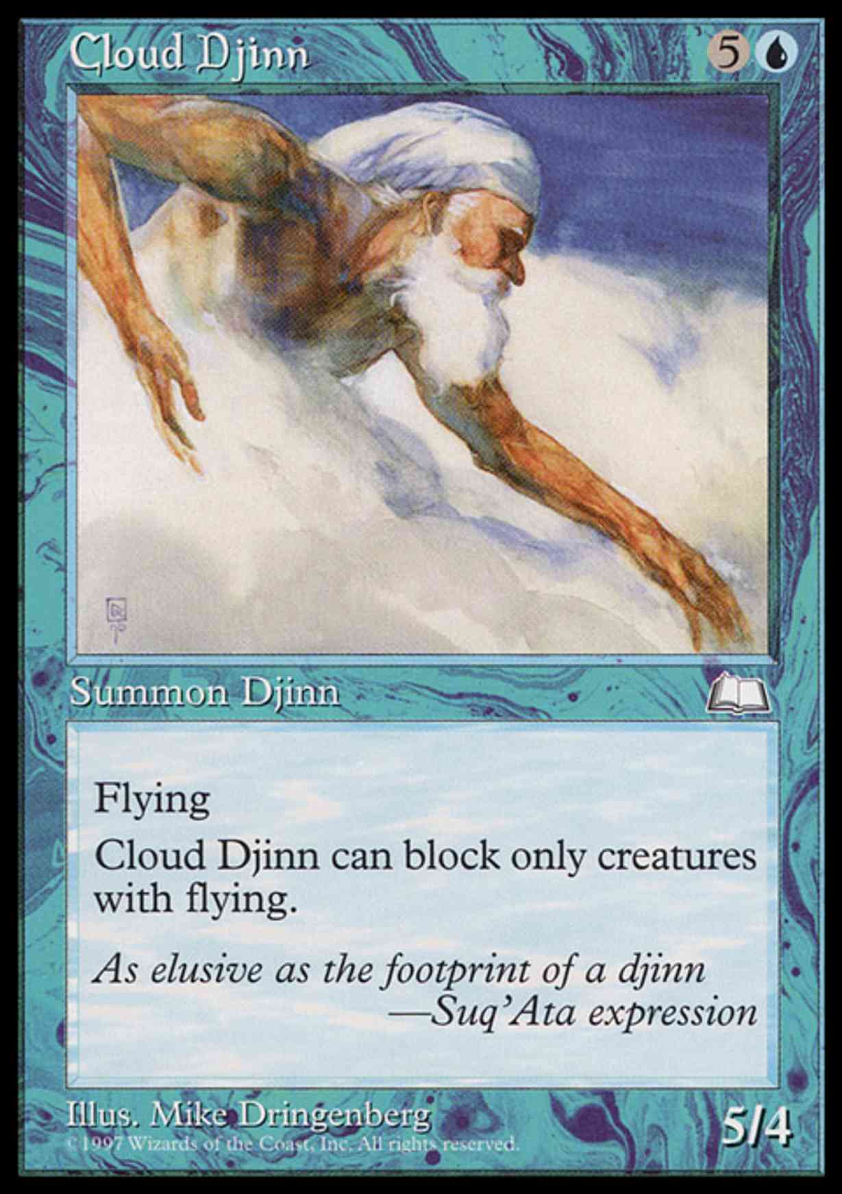 Cloud Djinn magic card front