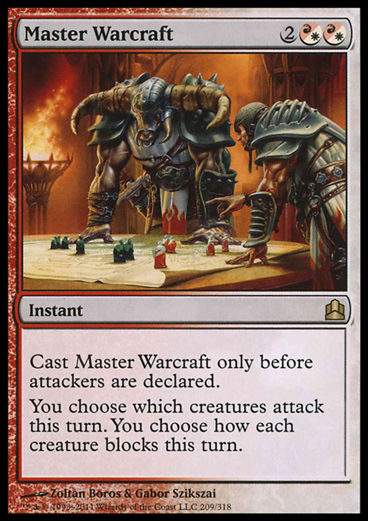 Master Warcraft magic card front