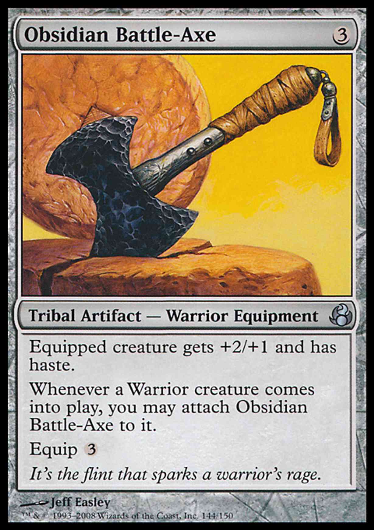 Obsidian Battle-Axe magic card front