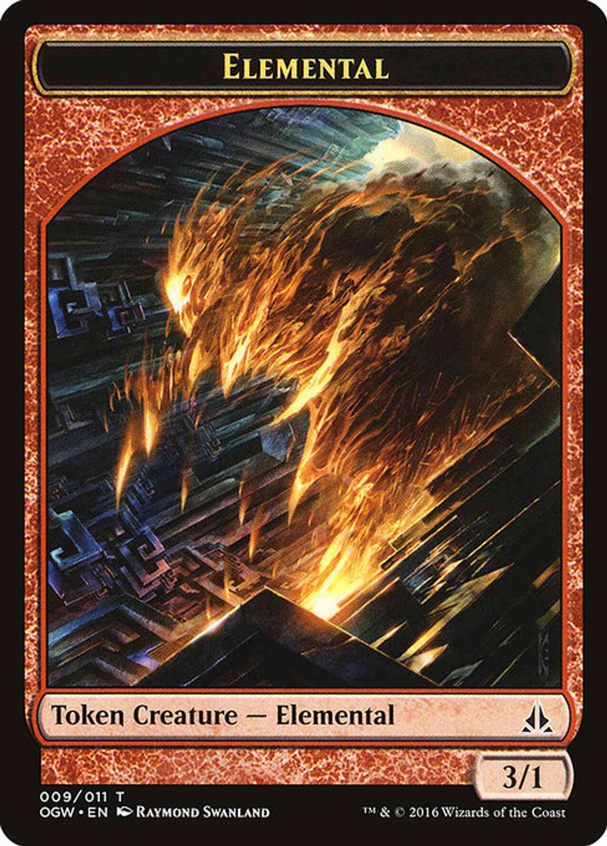 Elemental Token (Red) magic card front