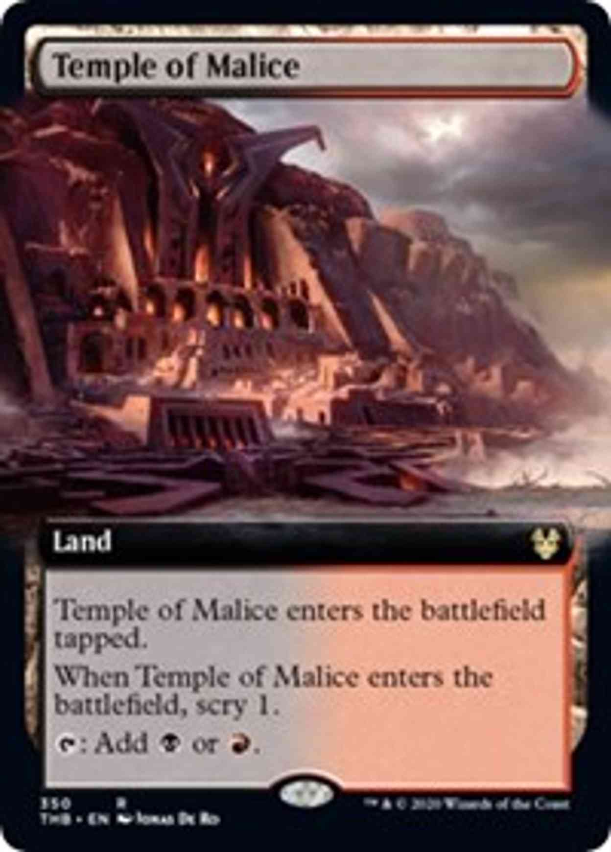 Temple of Malice (Extended Art) magic card front
