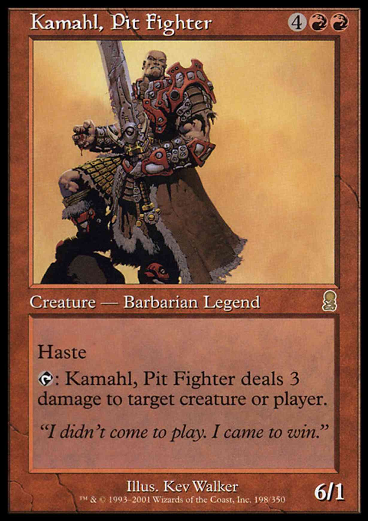 Kamahl, Pit Fighter magic card front