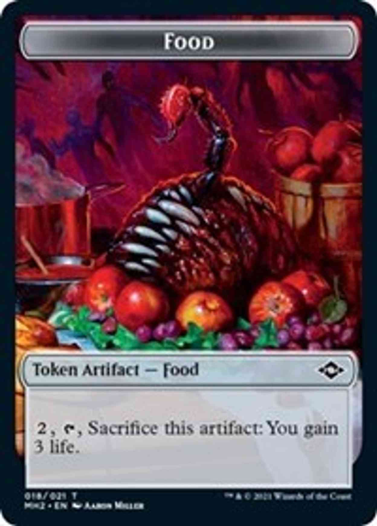 Food (018) // Construct Double-sided Token magic card front