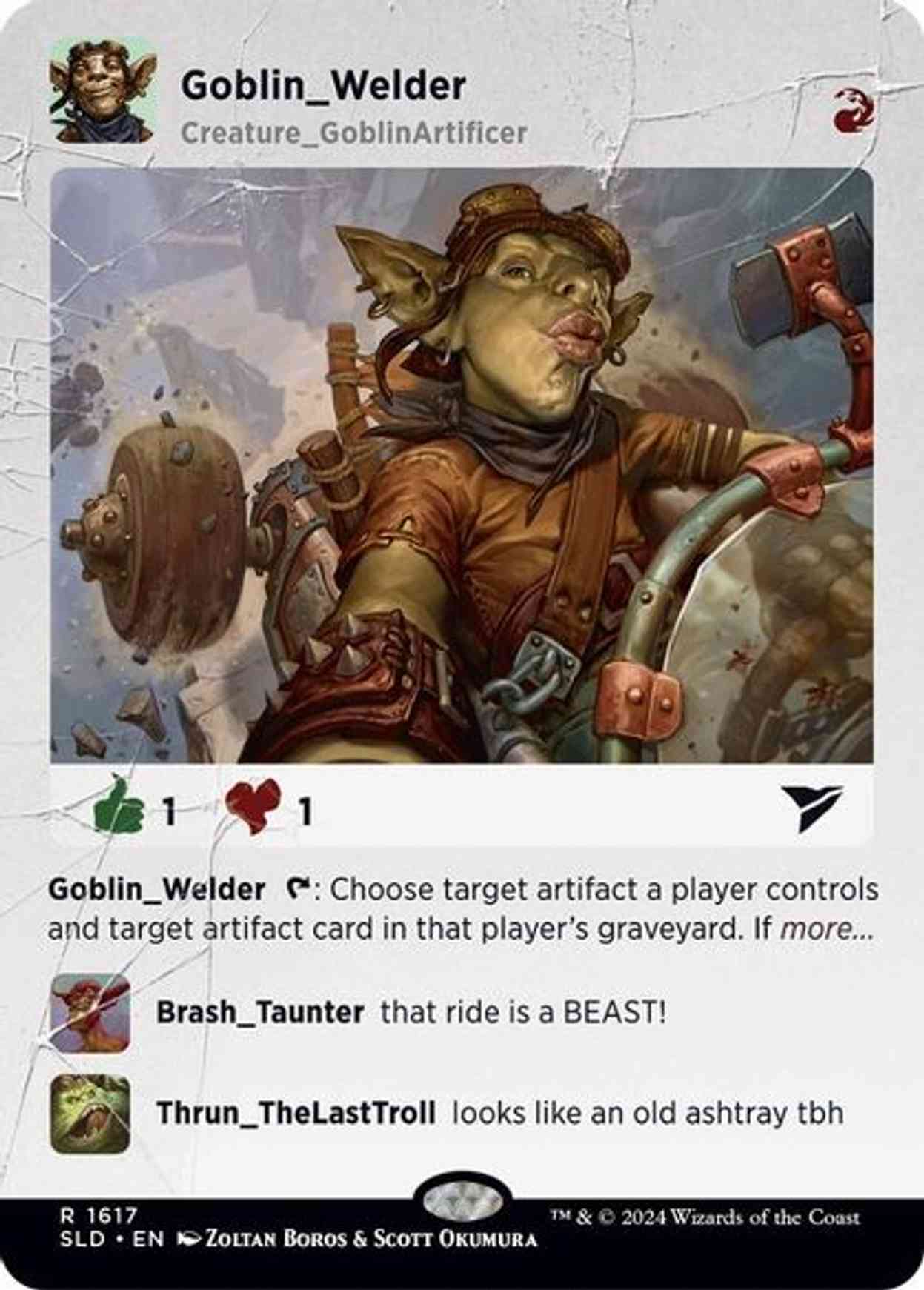 Goblin Welder magic card front