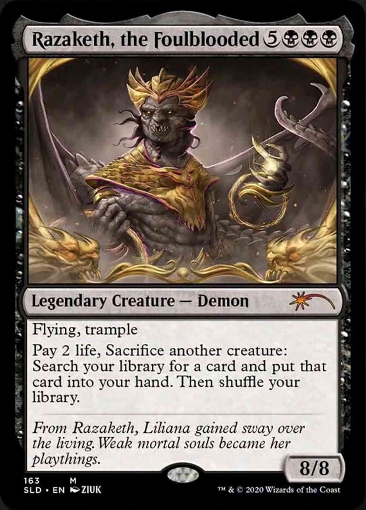 Razaketh, the Foulblooded magic card front
