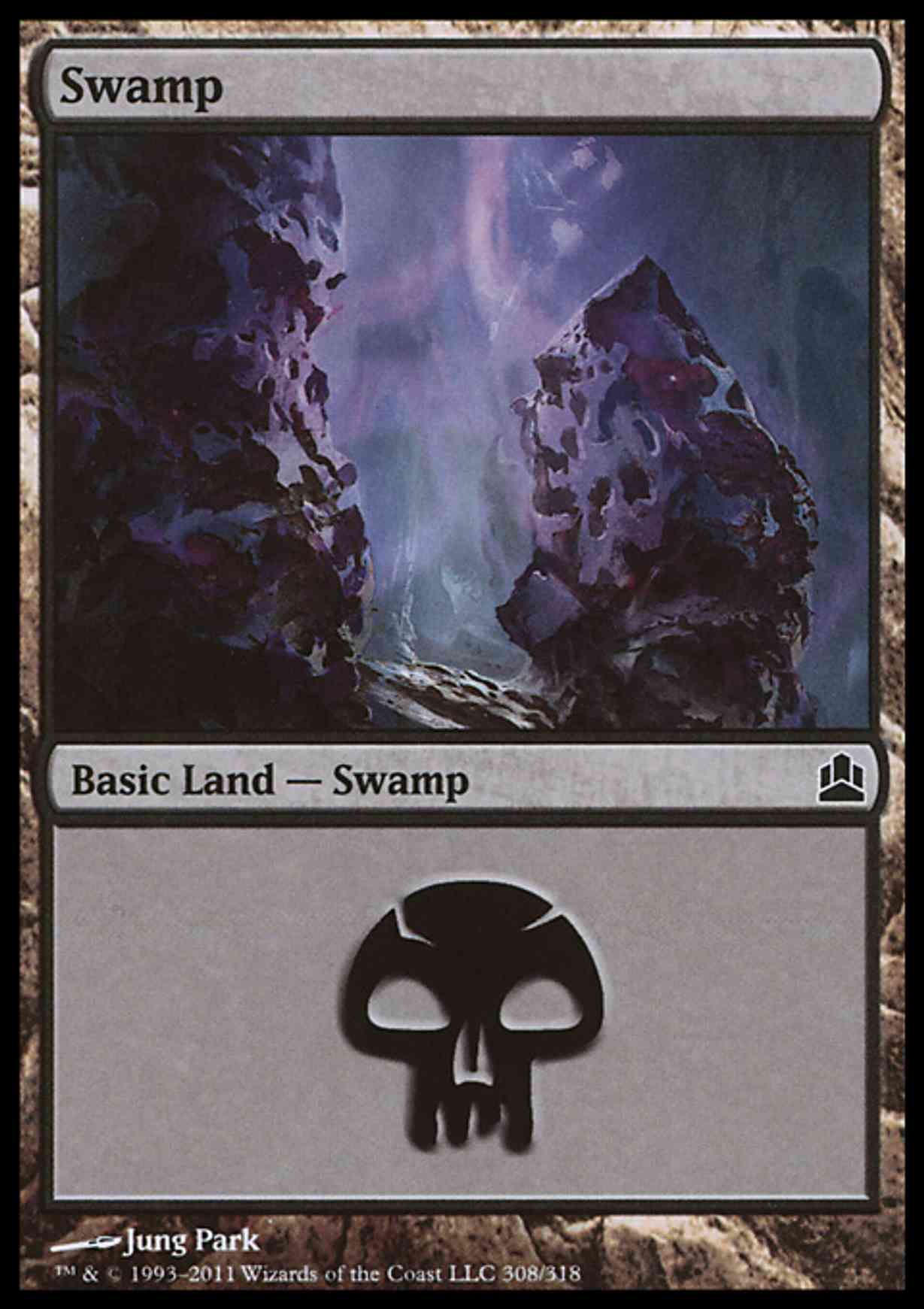 Swamp (308) magic card front