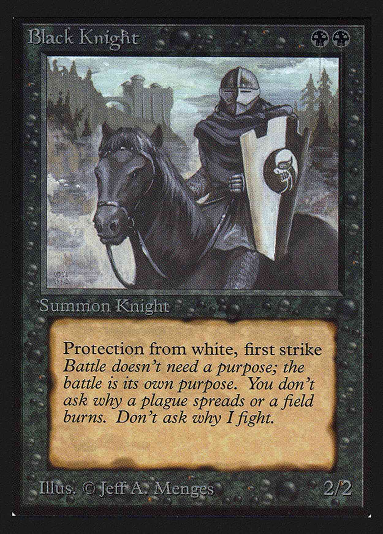 Black Knight (CE) magic card front