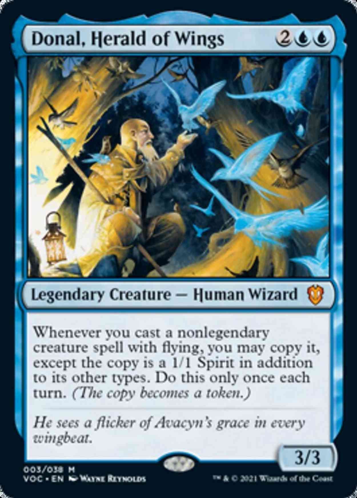 Donal, Herald of Wings magic card front