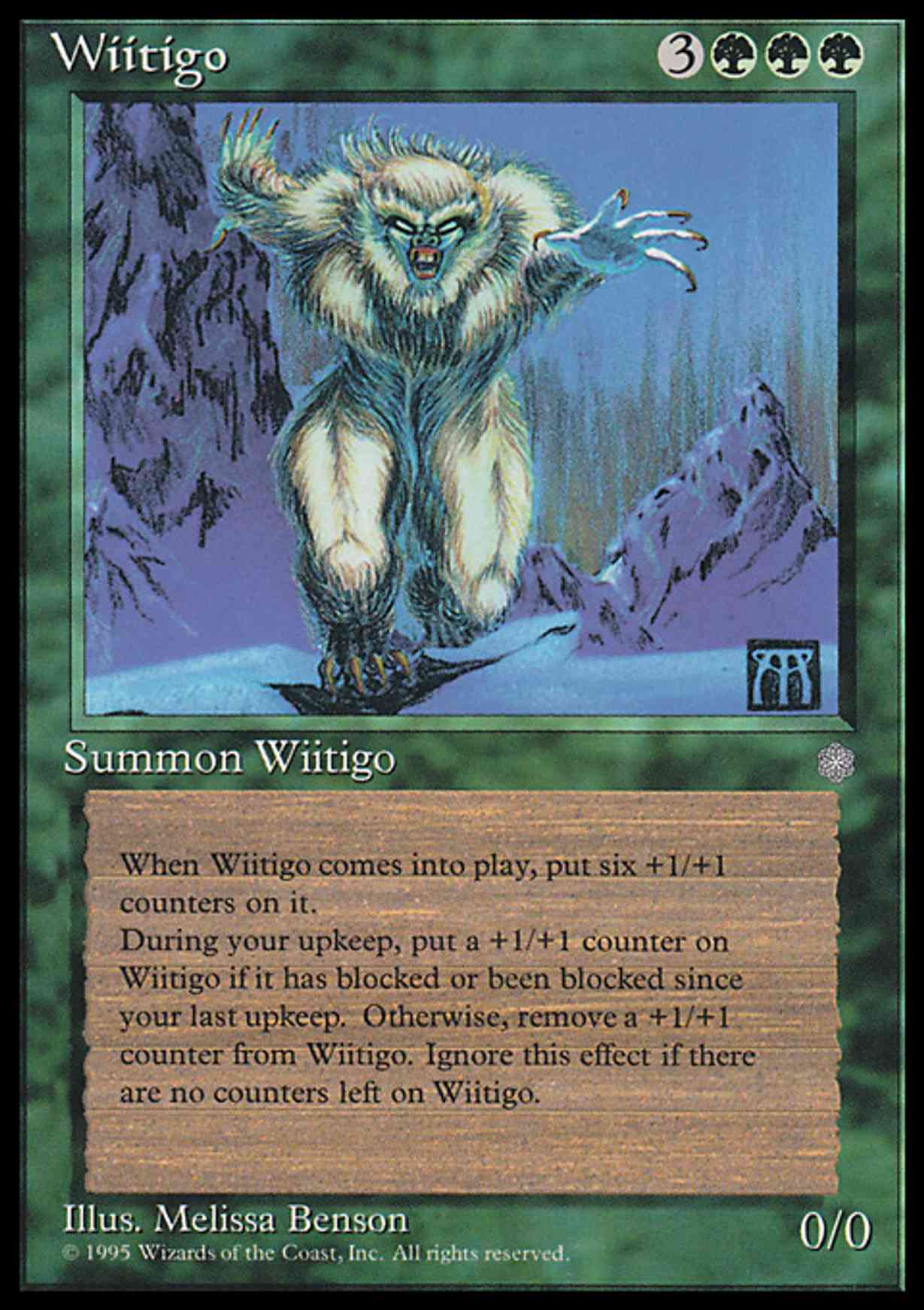 Wiitigo magic card front