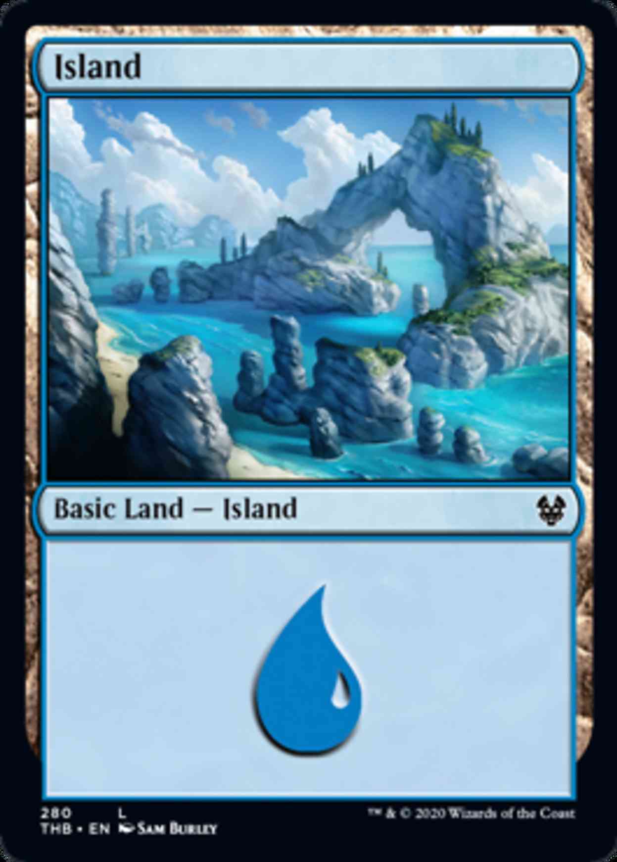 Island (280) magic card front