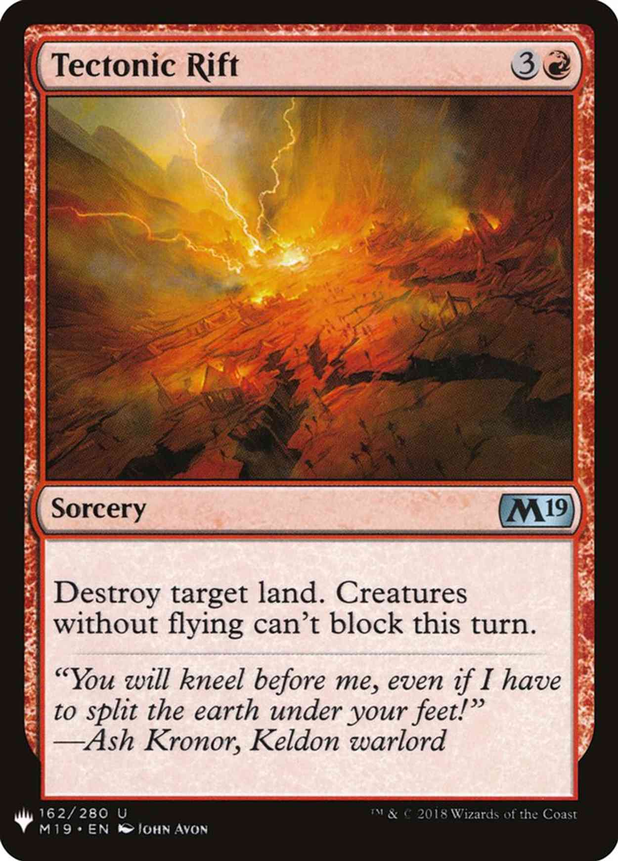 Tectonic Rift magic card front