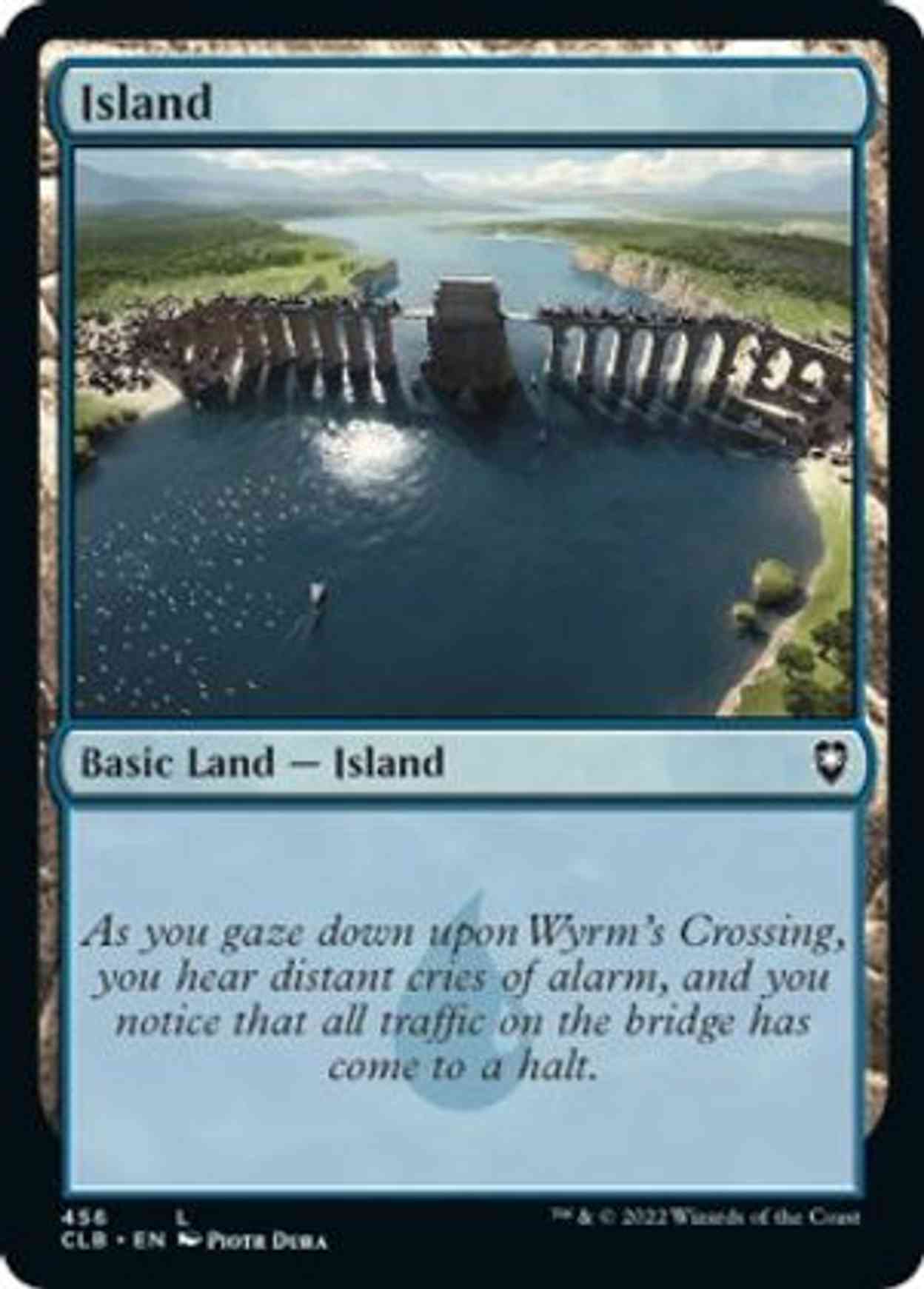 Island (456) magic card front