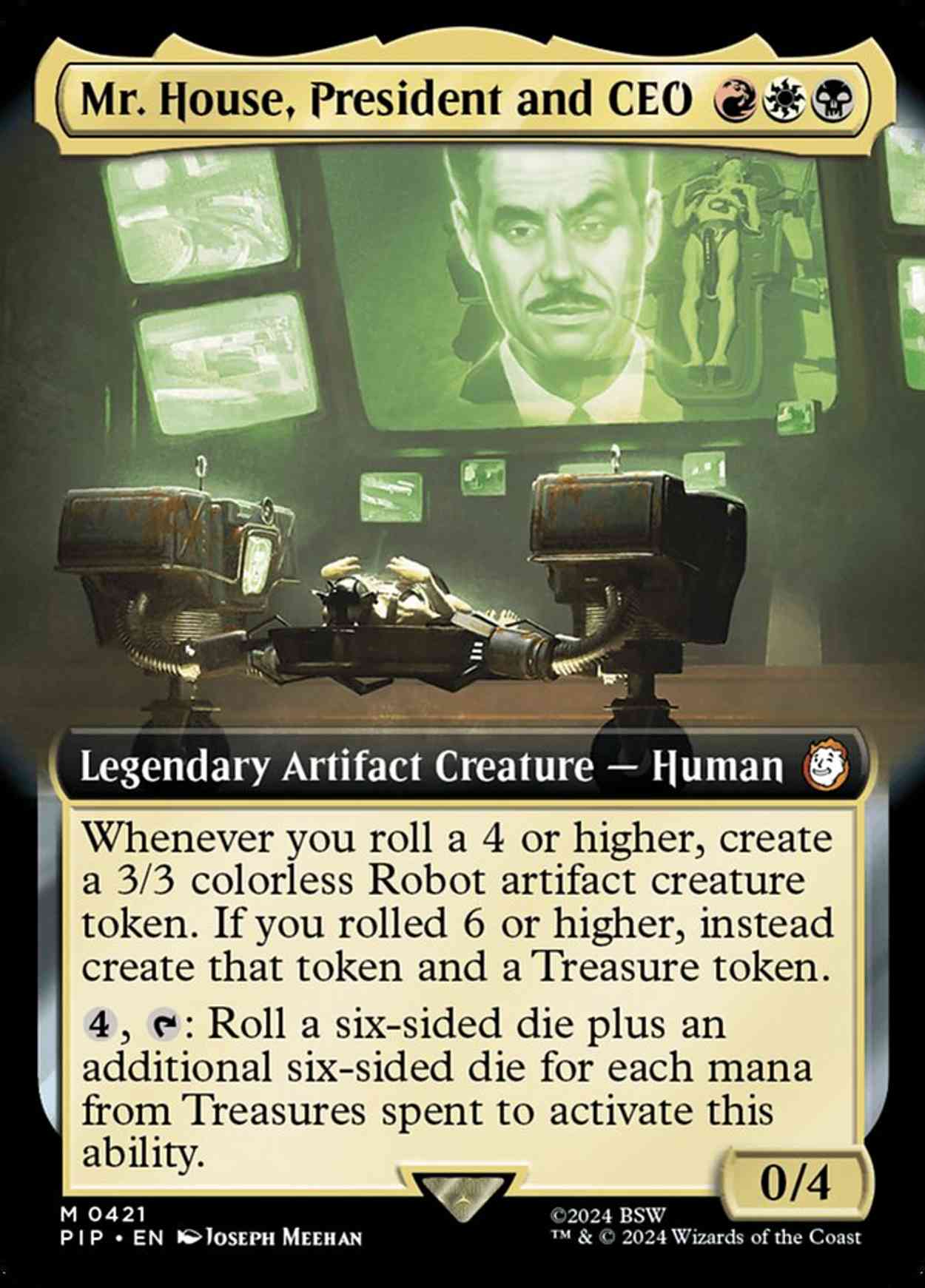 Mr. House, President and CEO (Extended Art) Price from mtg Universes