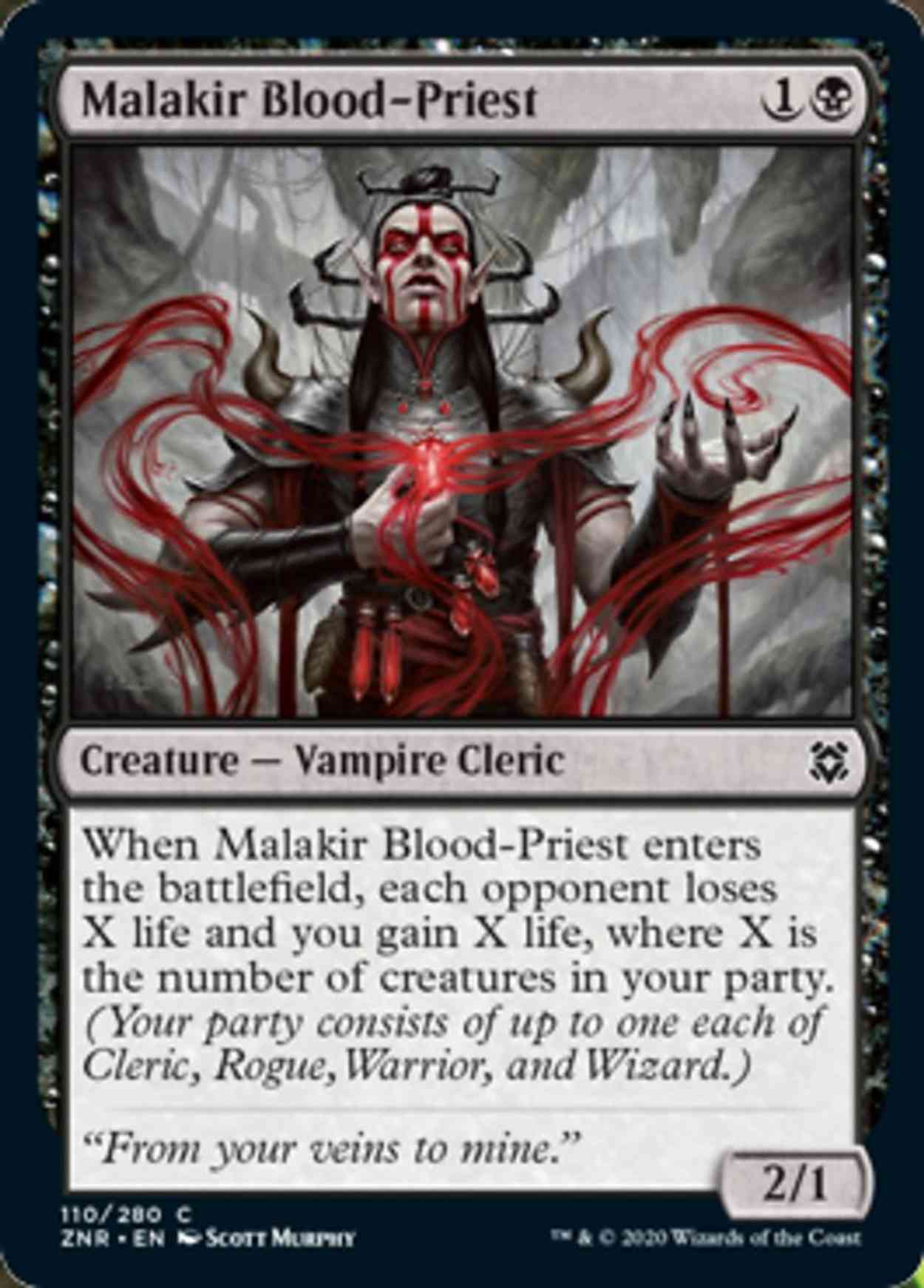 Malakir Blood-Priest magic card front