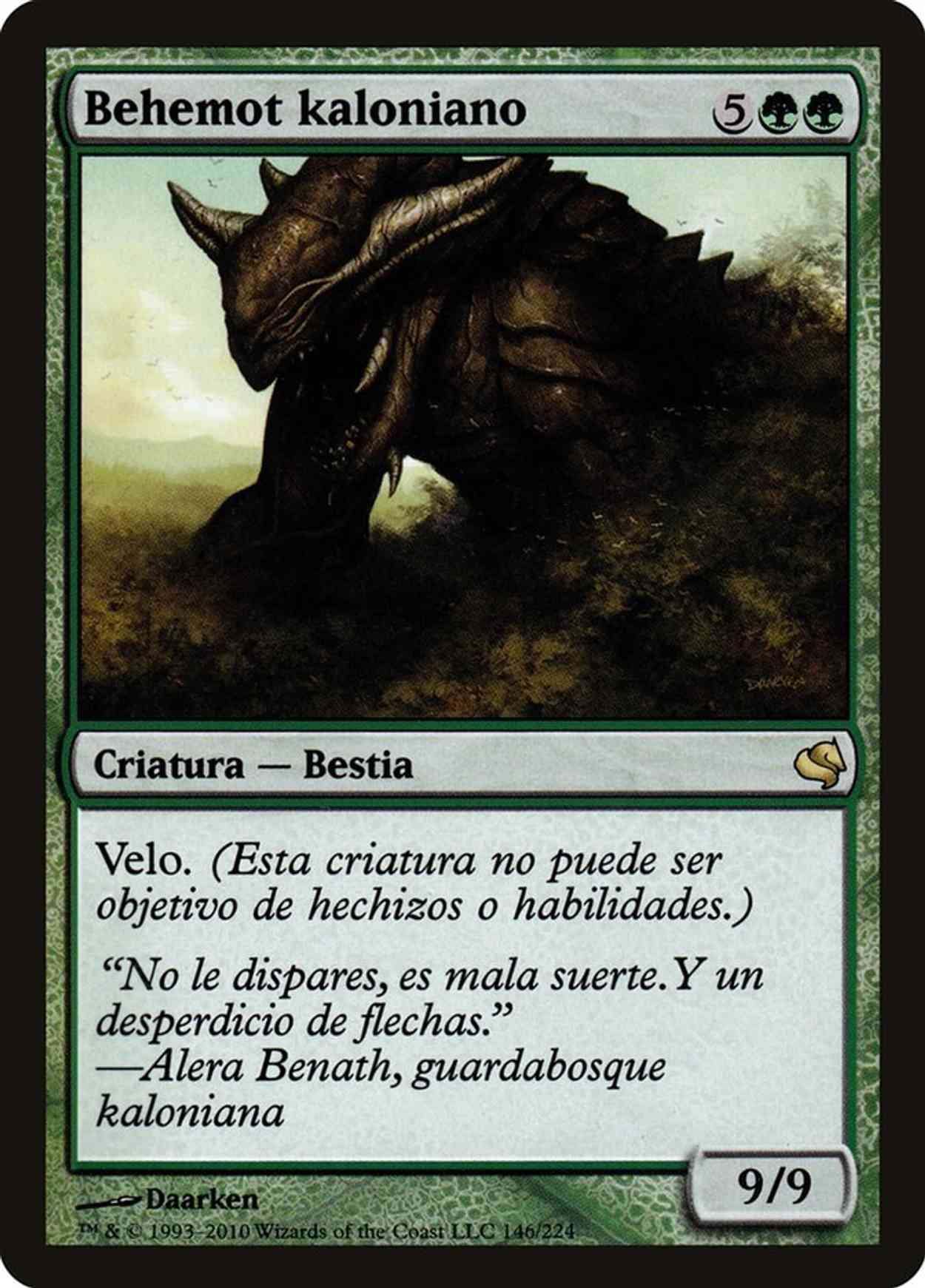 Kalonian Behemoth (Retro Frame) magic card front