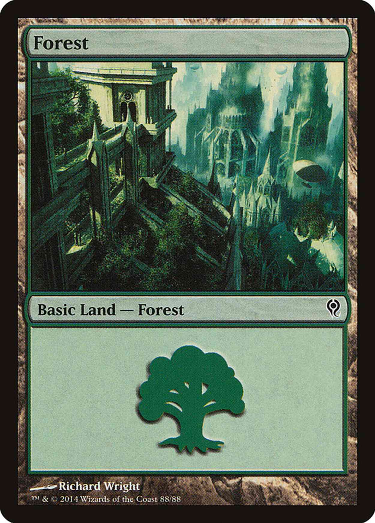 Forest (88) magic card front
