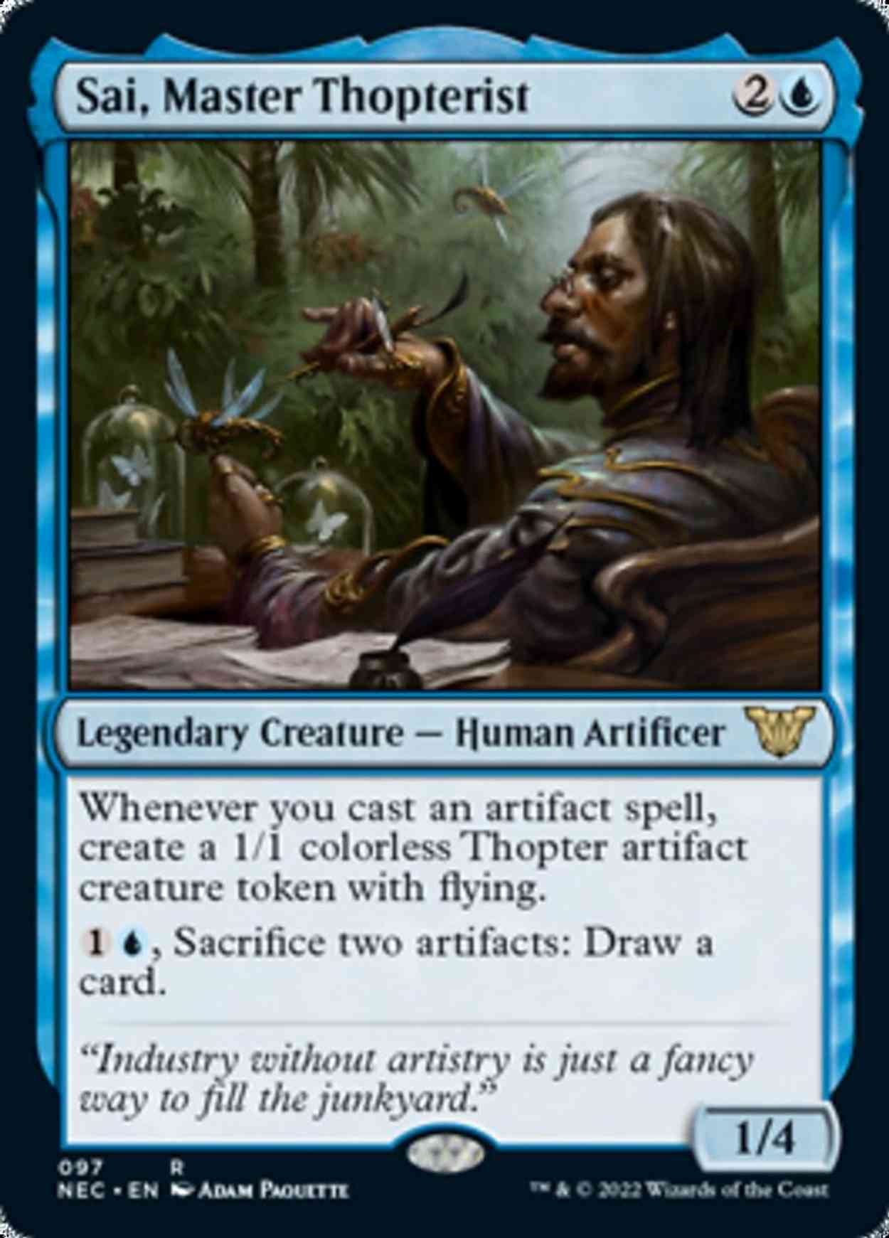 Sai, Master Thopterist magic card front