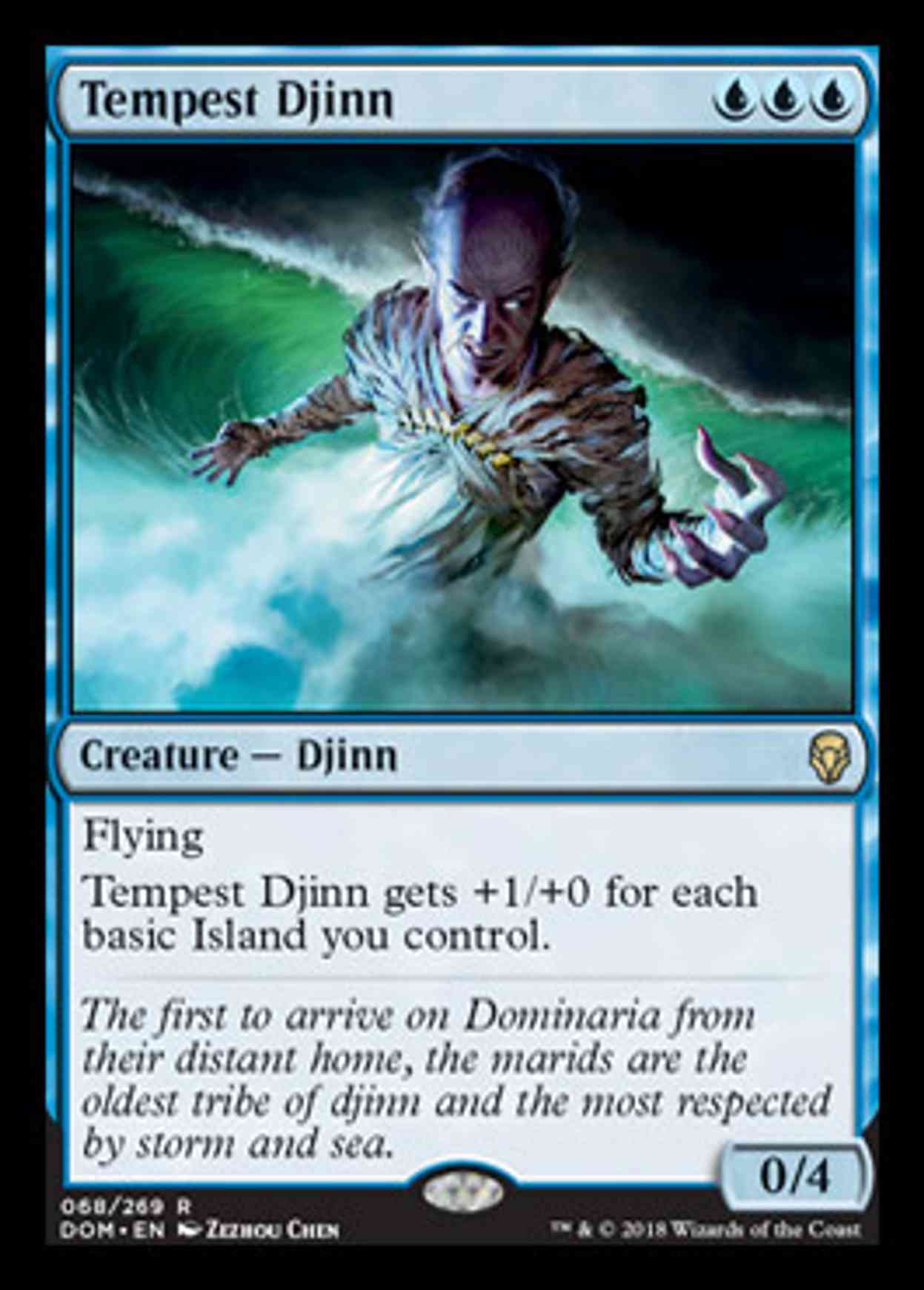 Tempest Djinn magic card front